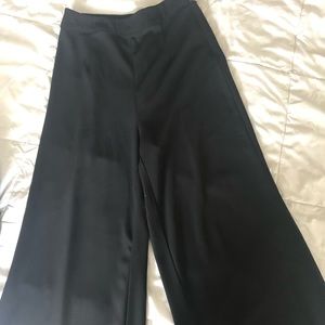 Black high waist flare pants